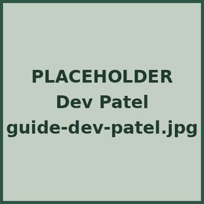 Portrait of guide Dev Patel
